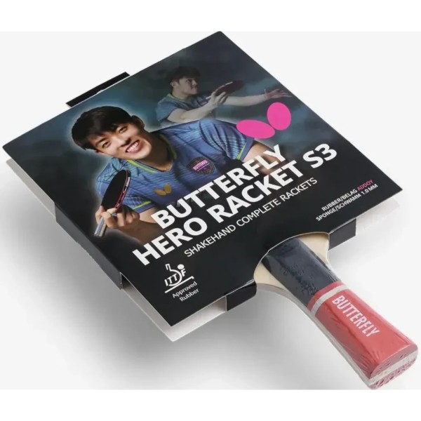 Фото - Ракетка для настільного тенісу Butterfly HERO Racket S3 Dang Qiu (6251730002)